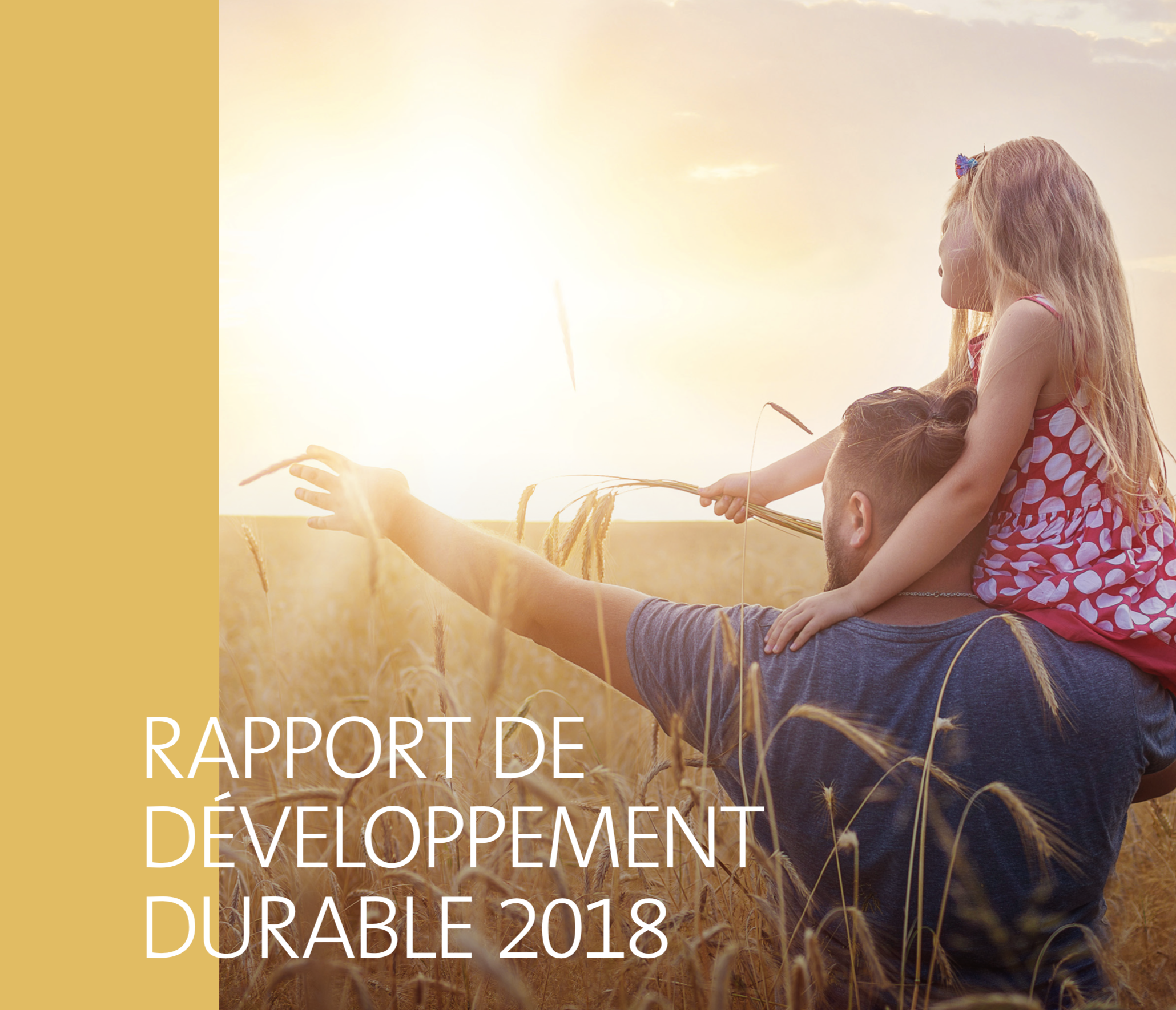 Couverture du rapport de développement durable 2018